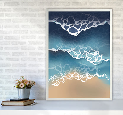 Ocean Waves Art Print by Jason Stanley A1 Oak Frame