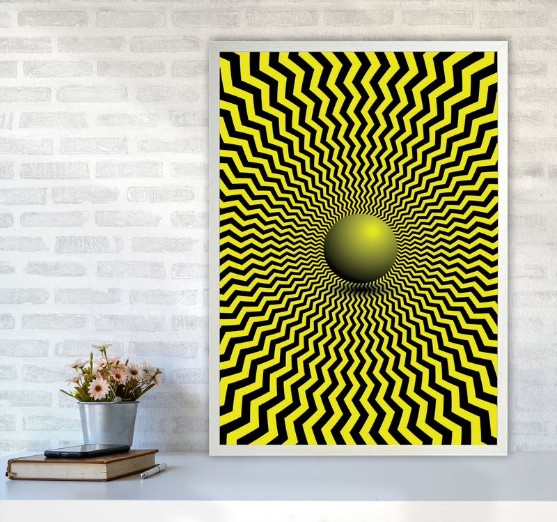 Optical Illusion Art Print by Jason Stanley A1 Oak Frame