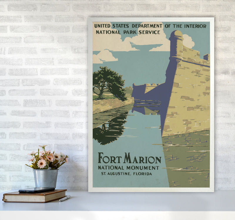 Fort Marion National Park Art Print by Jason Stanley A1 Oak Frame