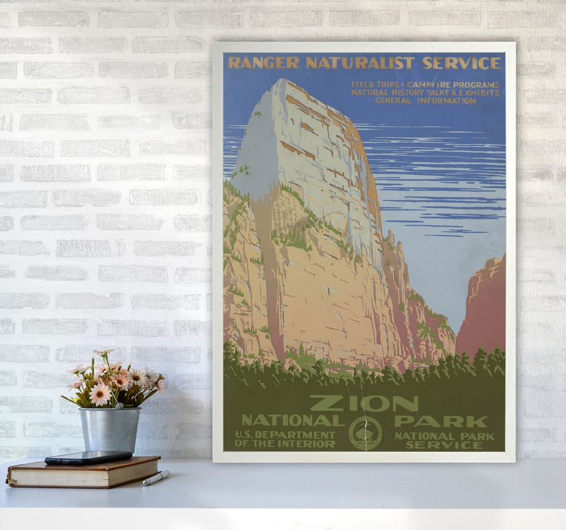 Zion National Park Art Print by Jason Stanley A1 Oak Frame