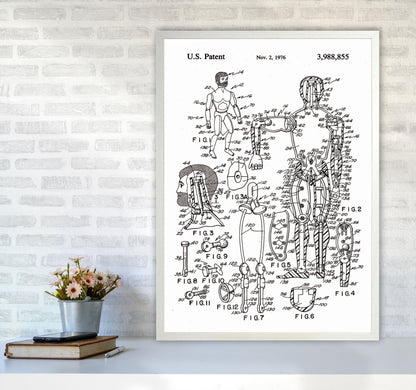 Kids Toy Patent Art Print by Jason Stanley A1 Oak Frame