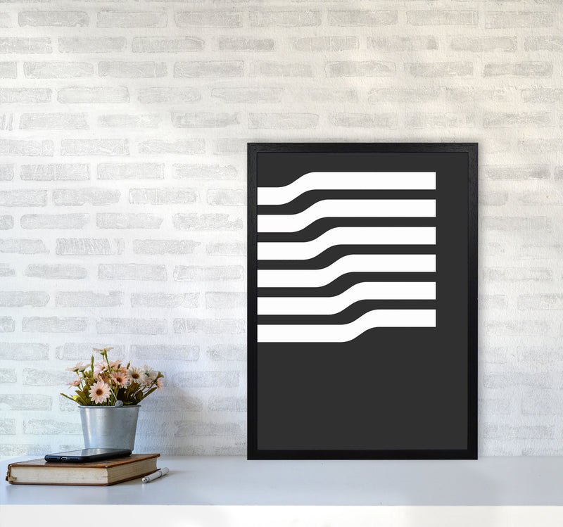 Minimal Geometric Series - 17 Art Print by Jason Stanley A2 White Frame
