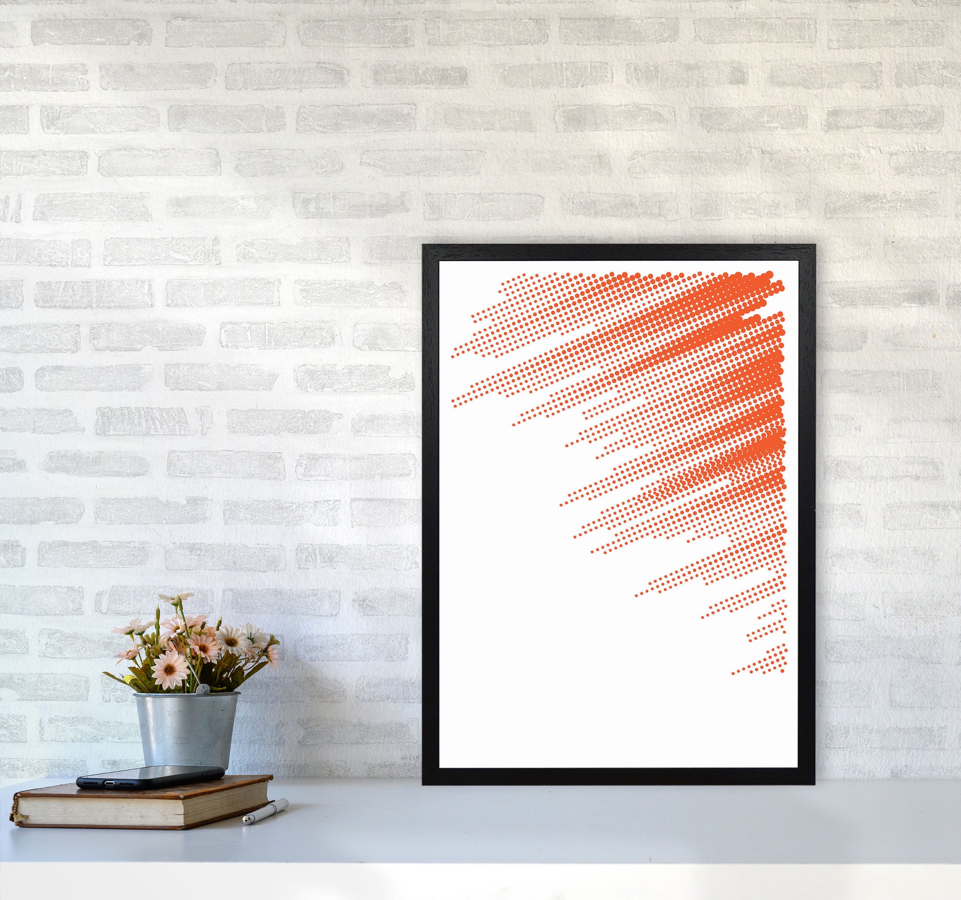 Minimal Geometric Series - 43 Art Print by Jason Stanley A2 White Frame