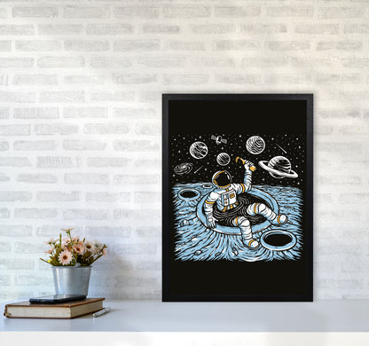 Cold Beer And Zero Gravity Art Print by Jason Stanley A2 White Frame