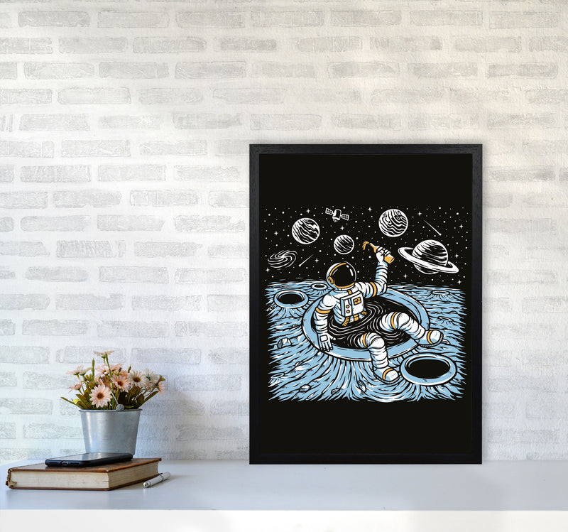 Cold Beer And Zero Gravity Art Print by Jason Stanley A2 White Frame