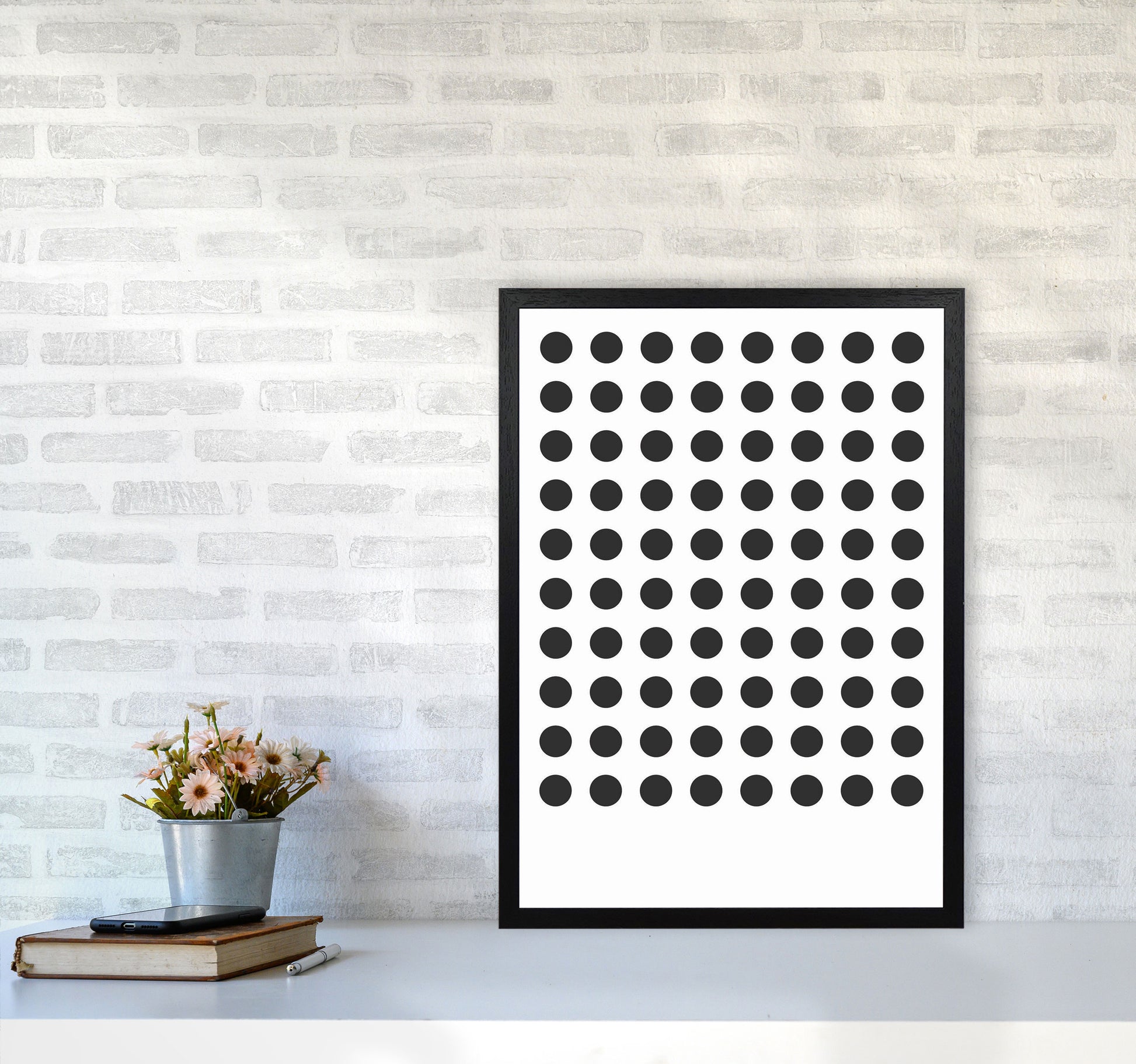 Minimal Geometric Series - 9 Art Print by Jason Stanley A2 White Frame