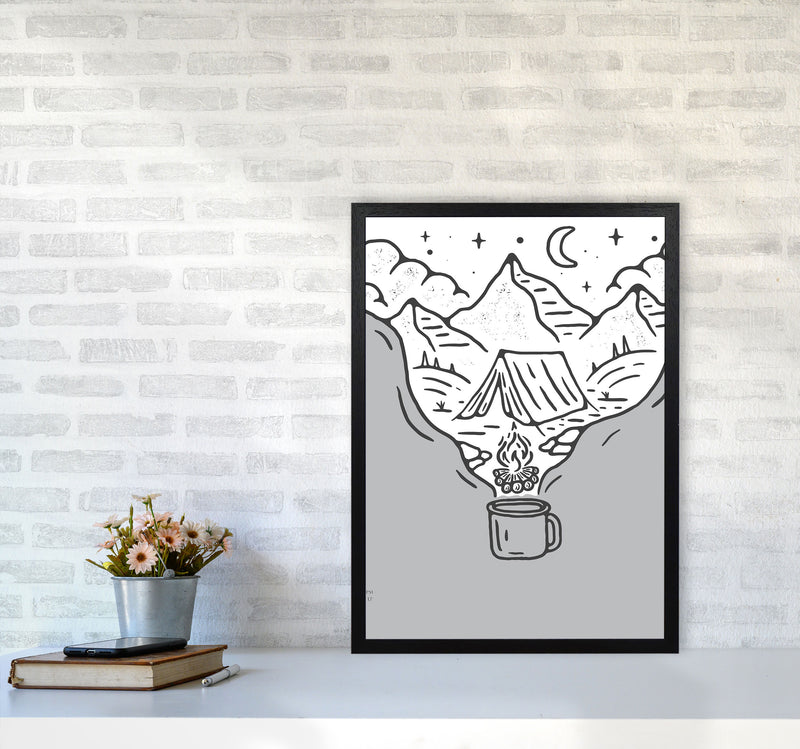 It All Started With Coffee Art Print by Jason Stanley A2 White Frame