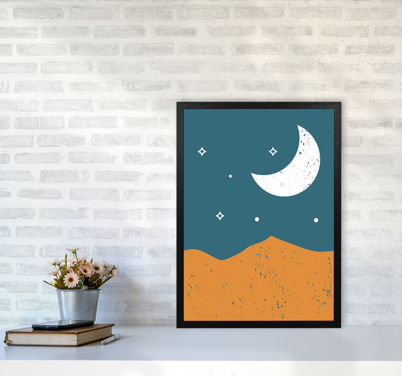 Moonrise Over The Mountain Art Print by Jason Stanley A2 White Frame