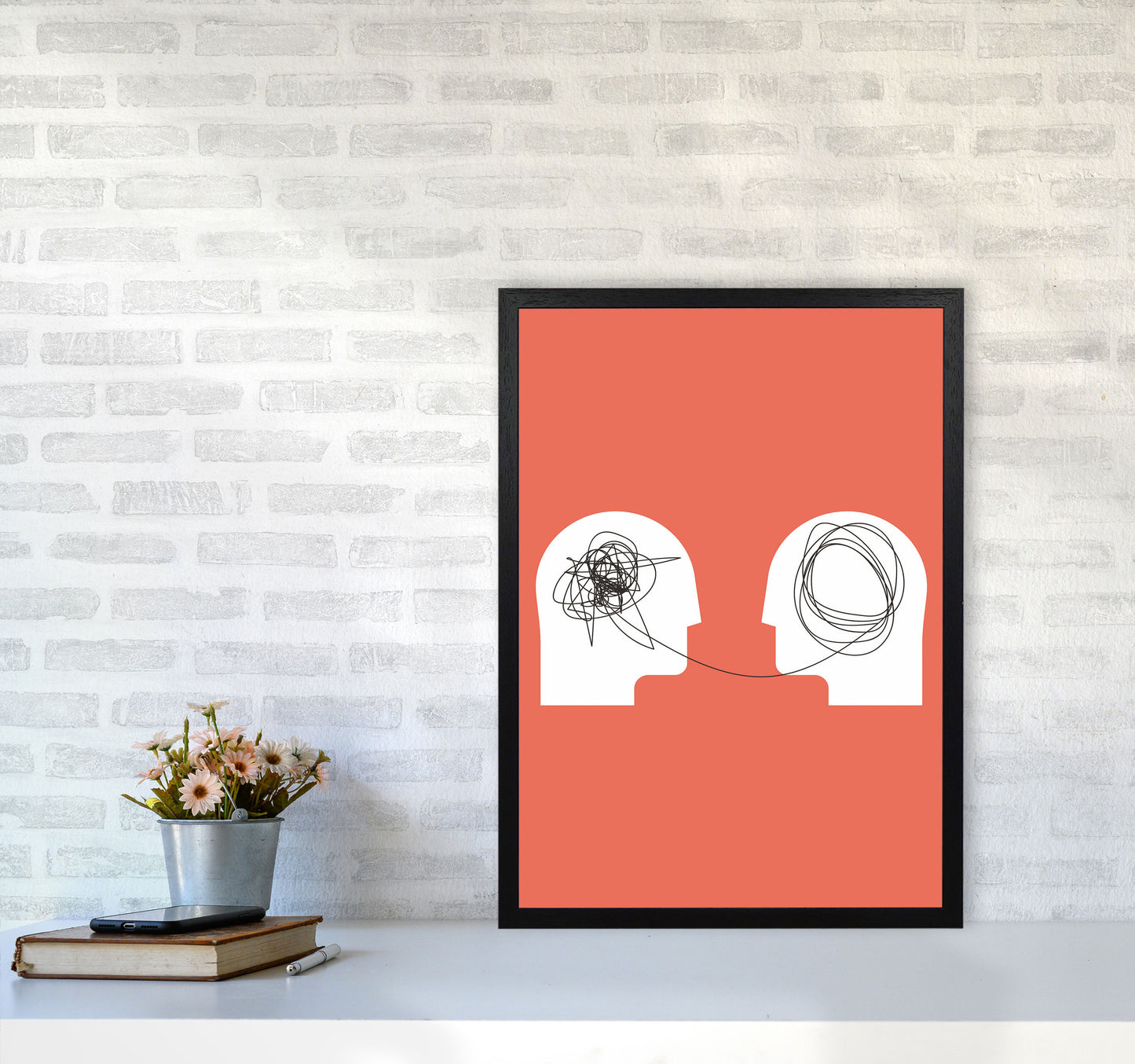 Disorganized To Organized Art Print by Jason Stanley A2 White Frame
