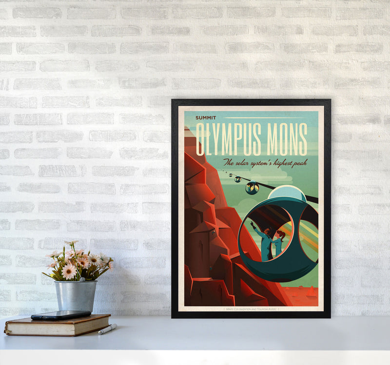 Spacex - Valles Marineris Art Print by Jason Stanley A2 White Frame