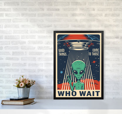 Outer Space Series - #12 Art Print by Jason Stanley A2 White Frame