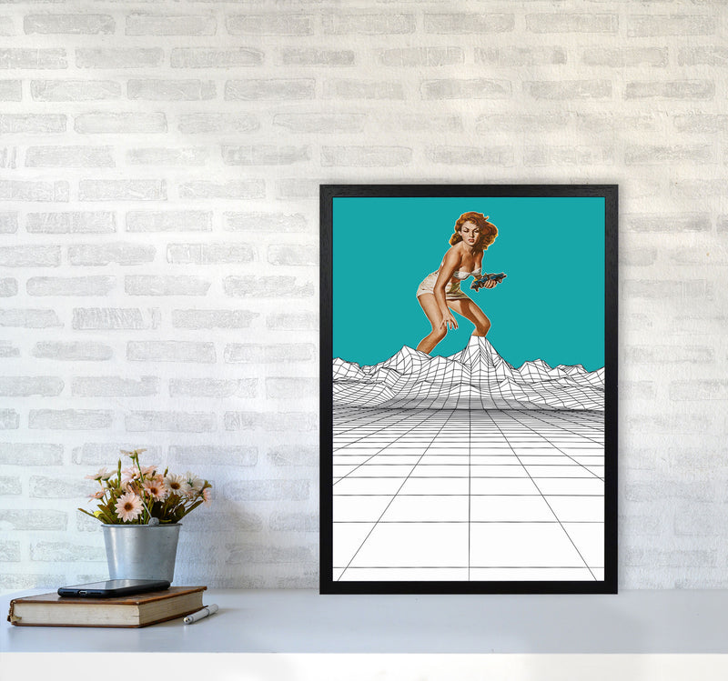 Attack In The Mountains Art Print by Jason Stanley A2 White Frame