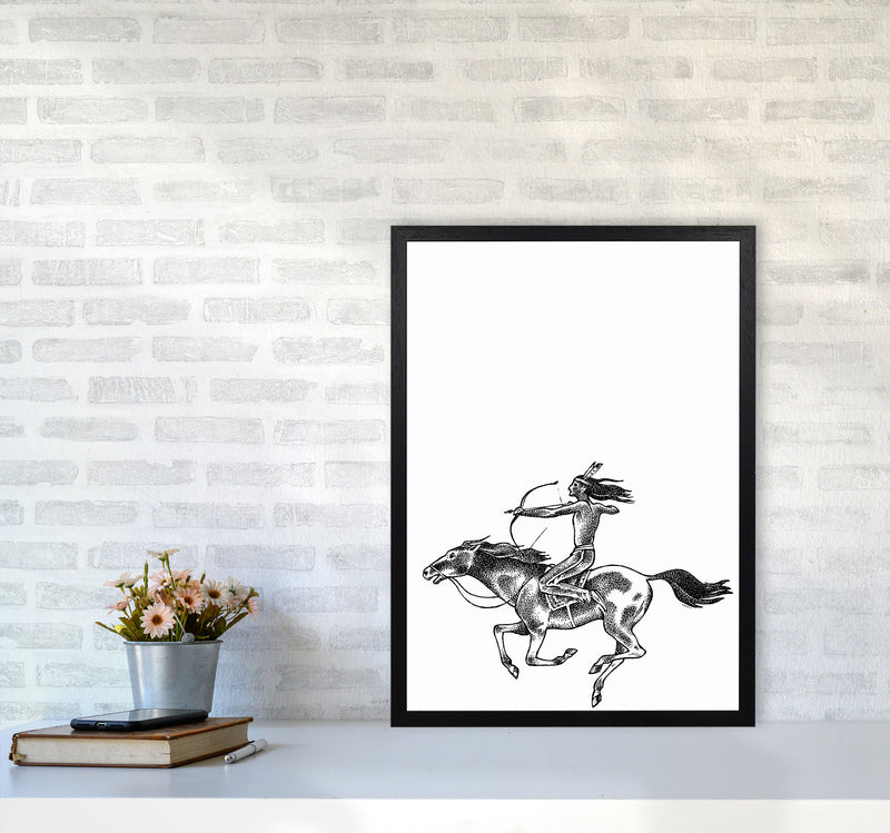 Native American Indian Art Print by Jason Stanley A2 White Frame