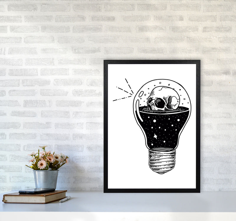 I Think He Had An Idea Art Print by Jason Stanley A2 White Frame