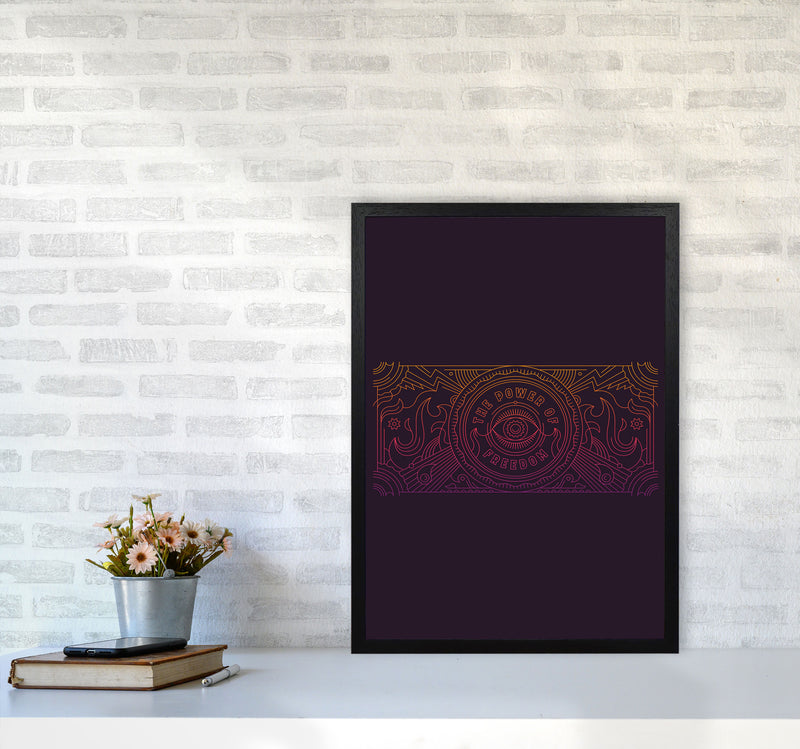 The Power Of Freedom Art Print by Jason Stanley A2 White Frame