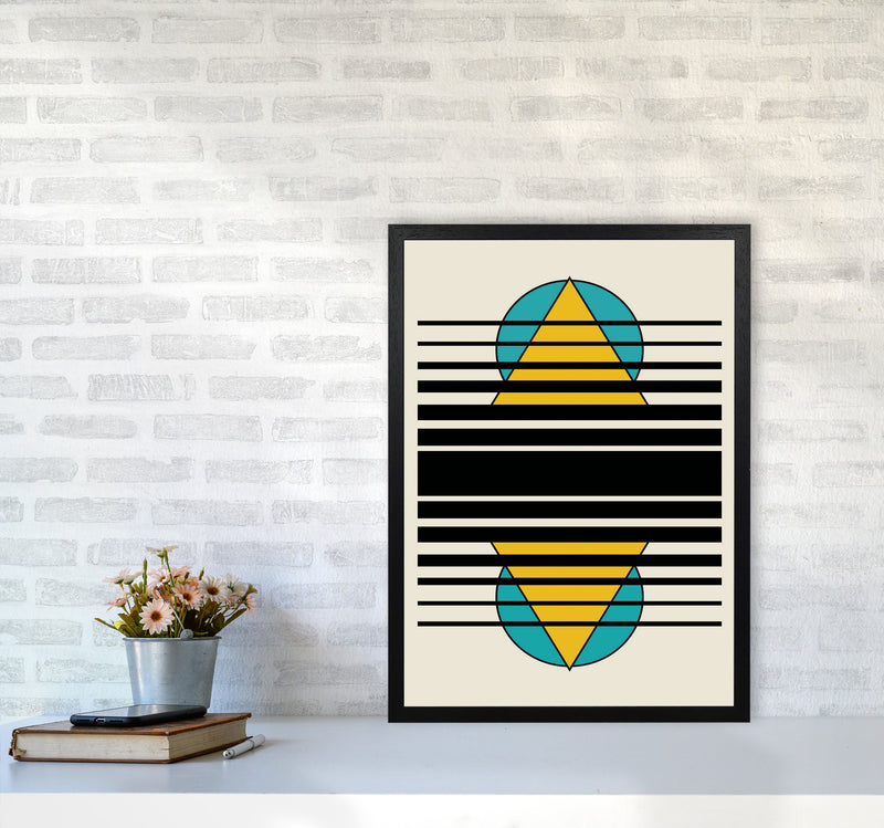 Geometric Suns. IIII Art Print by Jason Stanley A2 White Frame