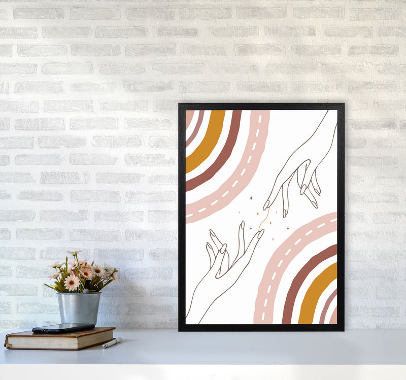 We Are All Connected Art Print by Jason Stanley A2 White Frame