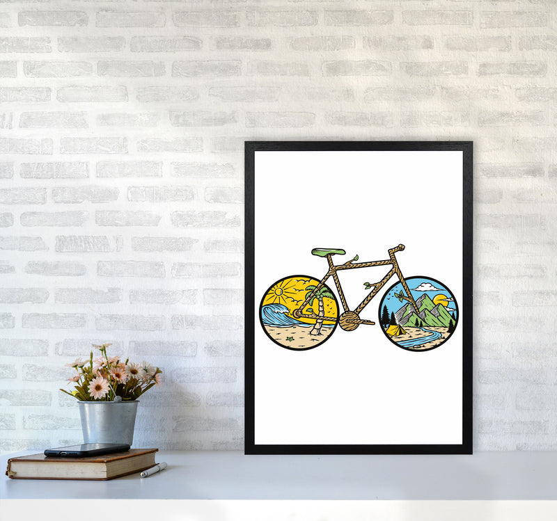 Best Bike Ride Ever Art Print by Jason Stanley A2 White Frame