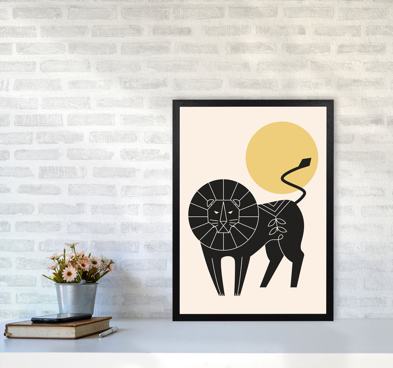 King Of The Jungle Art Print by Jason Stanley A2 White Frame
