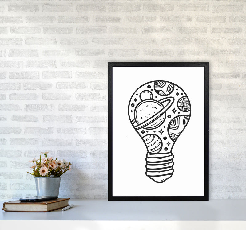 I Just Had An Idea Art Print by Jason Stanley A2 White Frame
