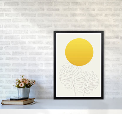 Botanical Yellow 1 Art Print by Jason Stanley A2 White Frame