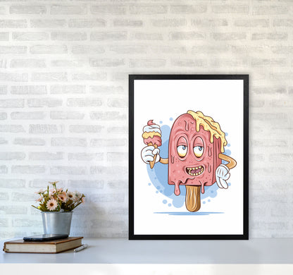 Don'T Let Me Melt Art Print by Jason Stanley A2 White Frame