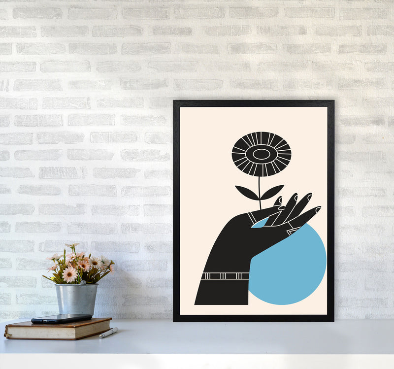 Abstract Hand III Art Print by Jason Stanley A2 White Frame