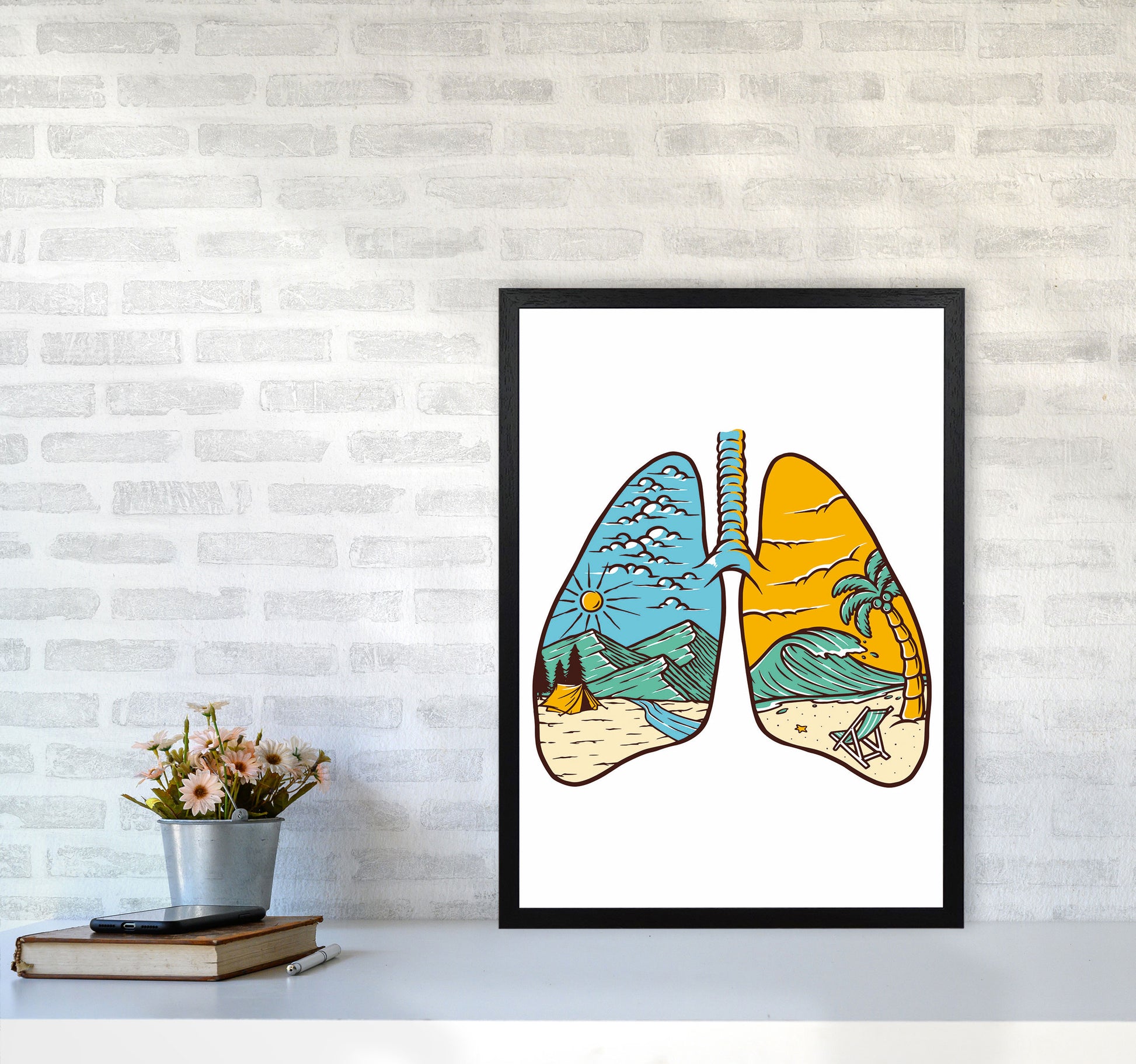 Breathe It All In Art Print by Jason Stanley A2 White Frame