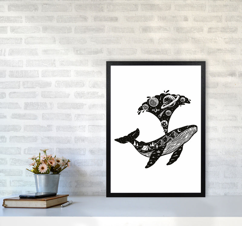 Humpback Universe Art Print by Jason Stanley A2 White Frame