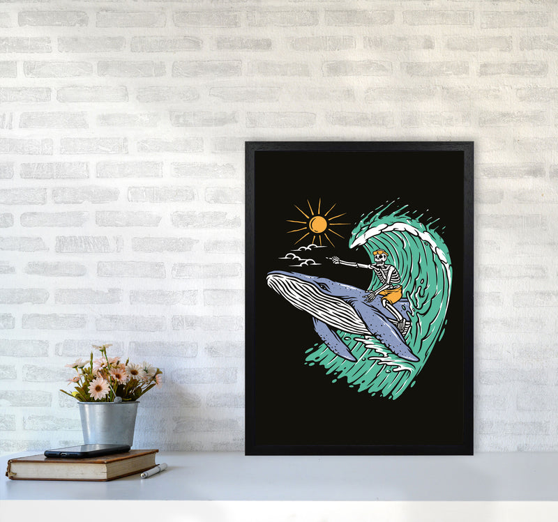 Going Straight! Art Print by Jason Stanley A2 White Frame