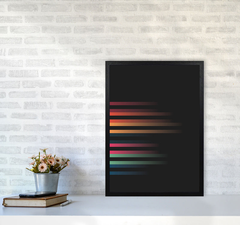Faded Stripes 1 Art Print by Jason Stanley A2 White Frame