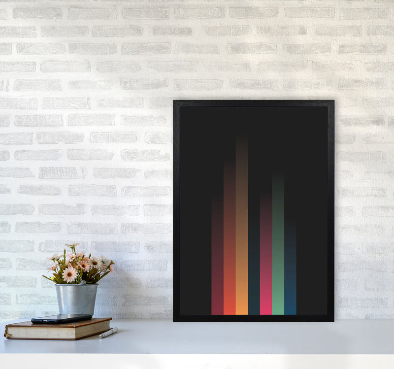 Faded Stripes 3 Art Print by Jason Stanley A2 White Frame