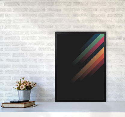 Faded Stripes 2 Art Print by Jason Stanley A2 White Frame