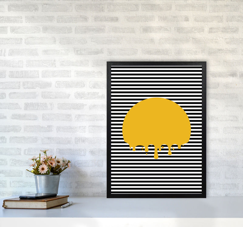 The Melting Sun Art Print by Jason Stanley A2 White Frame