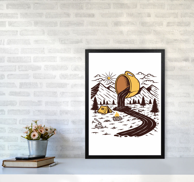 Coffee Is Life Art Print by Jason Stanley A2 White Frame