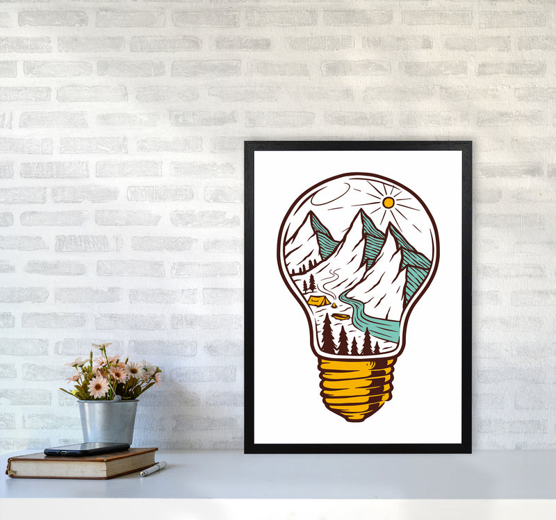 I Have An Idea Art Print by Jason Stanley A2 White Frame