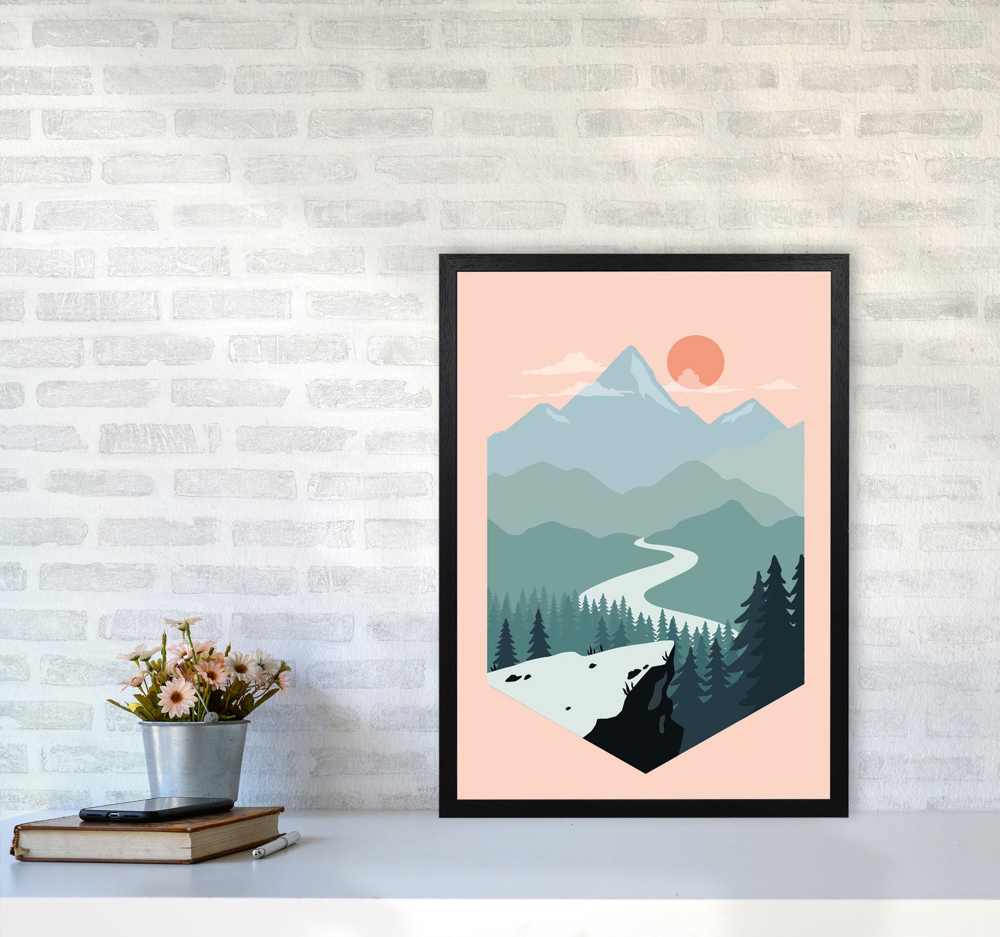 Get Out There Art Print by Jason Stanley A2 White Frame