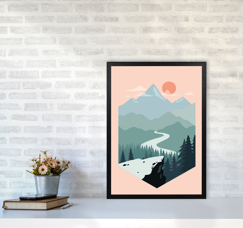 Get Out There Art Print by Jason Stanley A2 White Frame