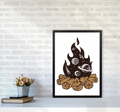 Mystical Fire Art Print by Jason Stanley A2 White Frame