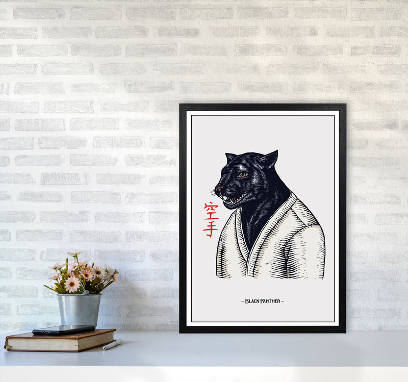 Black Panther Art Print by Jason Stanley A2 White Frame