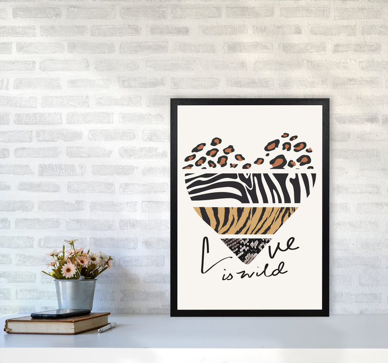 Love Is Wild Art Print by Jason Stanley A2 White Frame