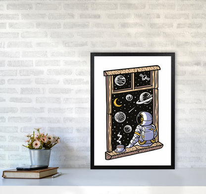 Planet Views Art Print by Jason Stanley A2 White Frame
