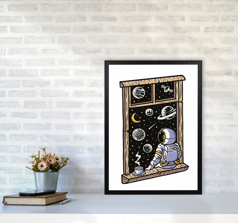 Planet Views Art Print by Jason Stanley A2 White Frame