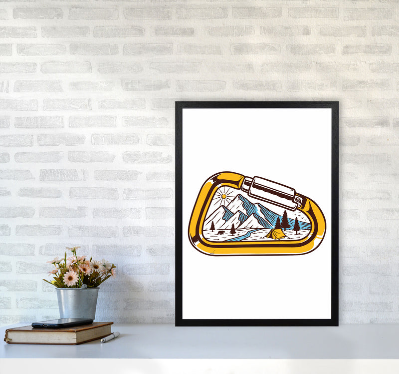 Caribiner Art Print by Jason Stanley A2 White Frame
