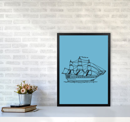 Above Sea Art Print by Jason Stanley A2 White Frame