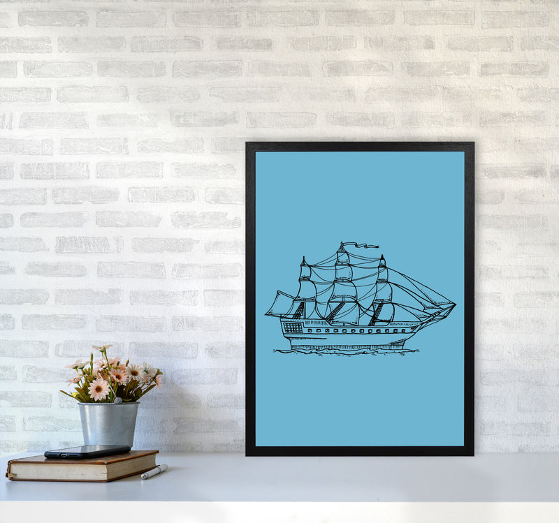 Above Sea Art Print by Jason Stanley A2 White Frame
