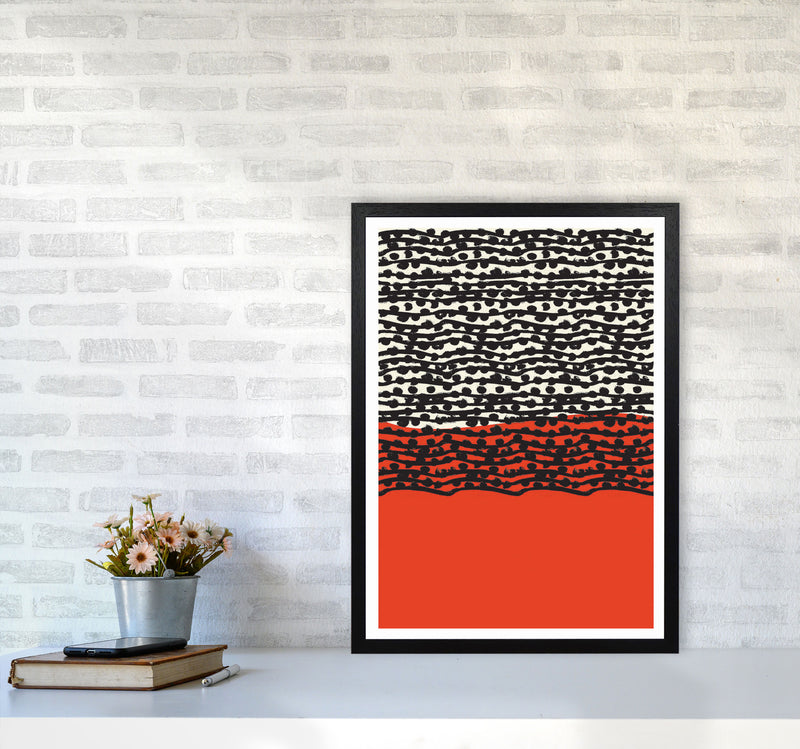 Red Vibe 2 Art Print by Jason Stanley A2 White Frame