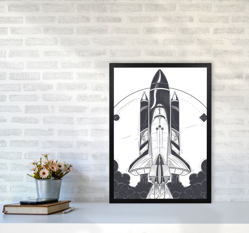 Blastoff! Art Print by Jason Stanley A2 White Frame