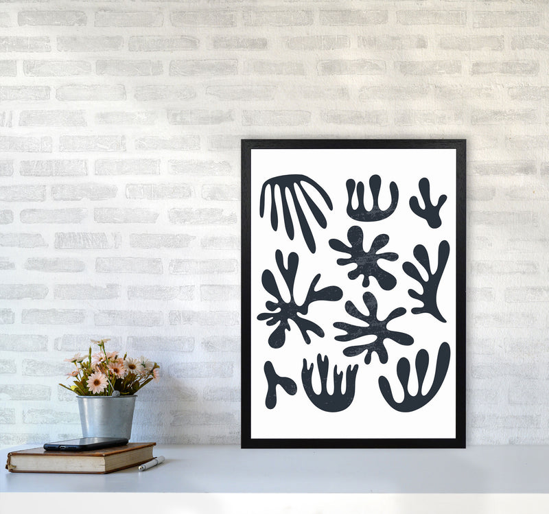 Minimal Abstract Algae I Art Print by Jason Stanley A2 White Frame