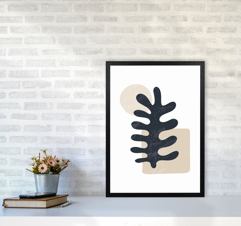 Minimal Abstract Algae III Art Print by Jason Stanley A2 White Frame